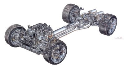 2005 Chevrolet Corvette Driveline Cutaway