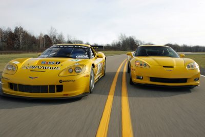 2006 Chevrolet Corvette Z06 and Corvette C6R Race Car