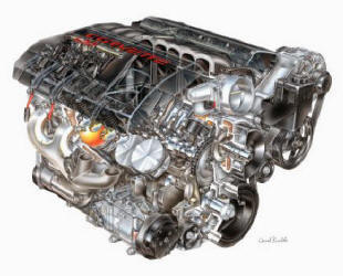 2008 Chevrolet Corvette LS3 6.2L V8 (LS3) Engine