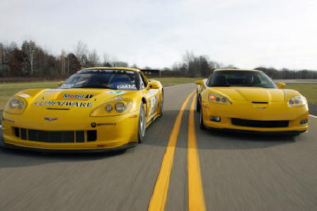 2006 Chevrolet Corvette Z06 and Corvette C6R Race Car